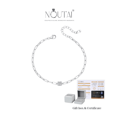 Pulsera de moissanita Noutai: joyería elegante para mujer