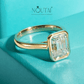 Noutai 3ct Emerald Cut D Color Moissanite Engagement Ring – 925 Sterling Silver