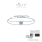 Pulsera de doble cadena de moissanita Noutai: joyería nupcial para mujer