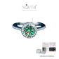 Noutai 0.5-2ct Adjustable Moissanite Ring – 925 Silver
