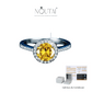 Noutai 0.5-2ct Adjustable Moissanite Ring – 925 Silver