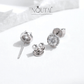 Noutai 0.3ct Tiny Halo Moissanite Stud Earrings – 925 Sterling Silver