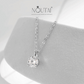 Collar de moissanita Noutai con engaste de garras, joyería de boda para mujer, regalo de lujo